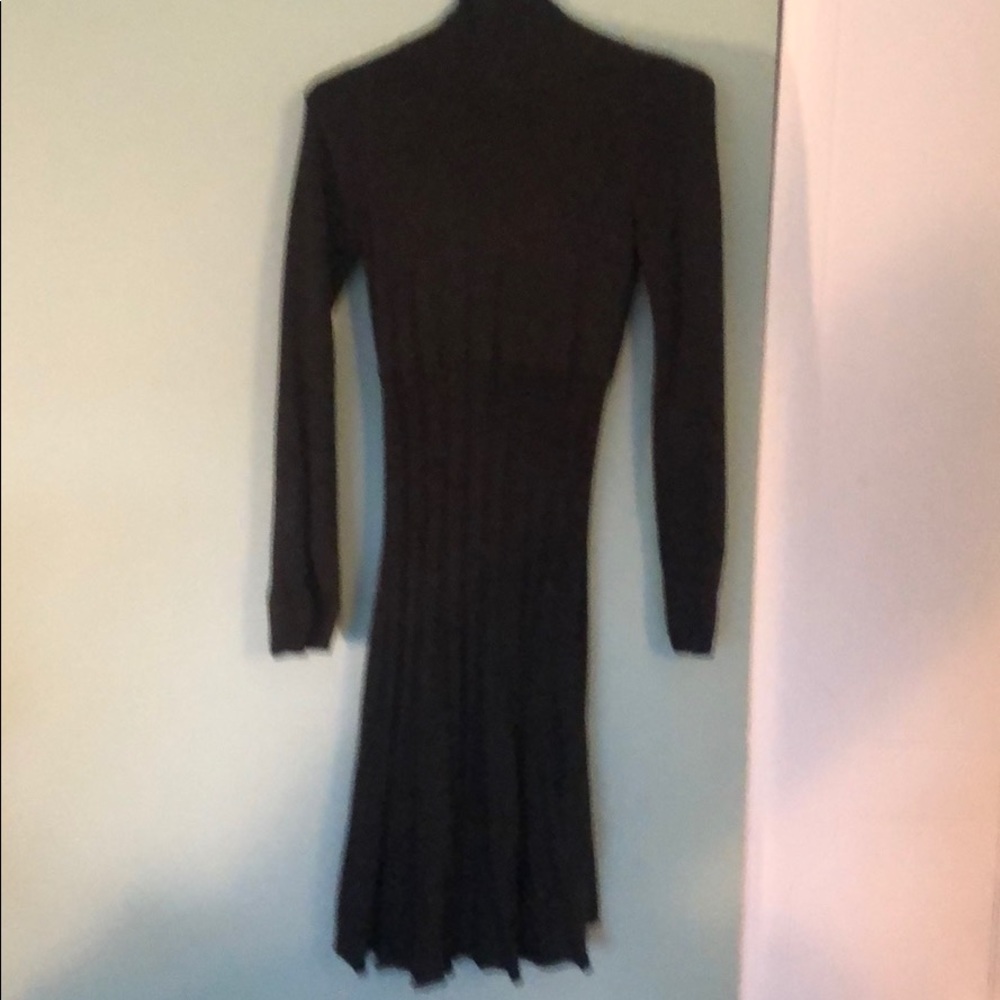 Max Studio Grey Midi Pleated Dress